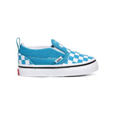 Vans Checkerboard Slip-On V - Çocuk Slip-On Ayakkabı (Beyaz)